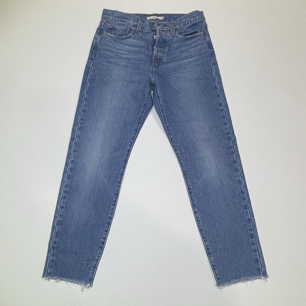 Levi's Women's Size 28 Wedgie Button Fly CUT High Rise Cropped Jeans